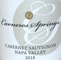 Carneros Springs Cabernet Sauvignon 2018